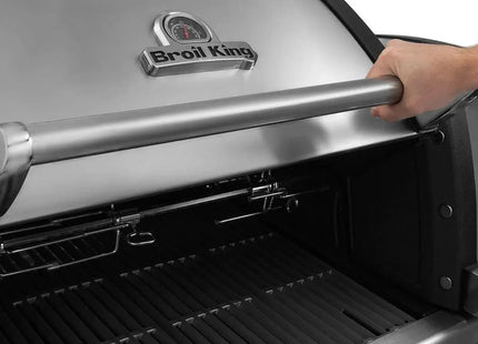 Broil King 8 1/2-Foot Outdoor Kitchen Island with Imperial S 690i 6-Burner Gas Grill, Rotisserie & Side Burner - Phoenix Fire Art Store