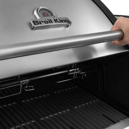 Broil King 8 1/2-Foot Outdoor Kitchen Island with Imperial S 690i 6-Burner Gas Grill, Rotisserie & Side Burner