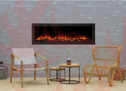 SimpliFire Forum Outdoor Electric Fireplace | Weather-Resistant Patio Heat - Phoenix Fire Art Store