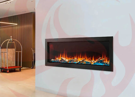 SimpliFire Forum Outdoor Electric Fireplace | Weather-Resistant Patio Heat - Phoenix Fire Art Store