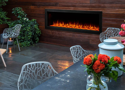 SimpliFire Forum Outdoor Electric Fireplace | Weather-Resistant Patio Heat - Phoenix Fire Art Store