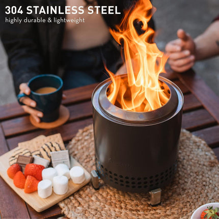 Solo Stove Mesa XL Tabletop Fire Pit with Stand | Smokeless Mini Fire Pit for Patios & Balconies
