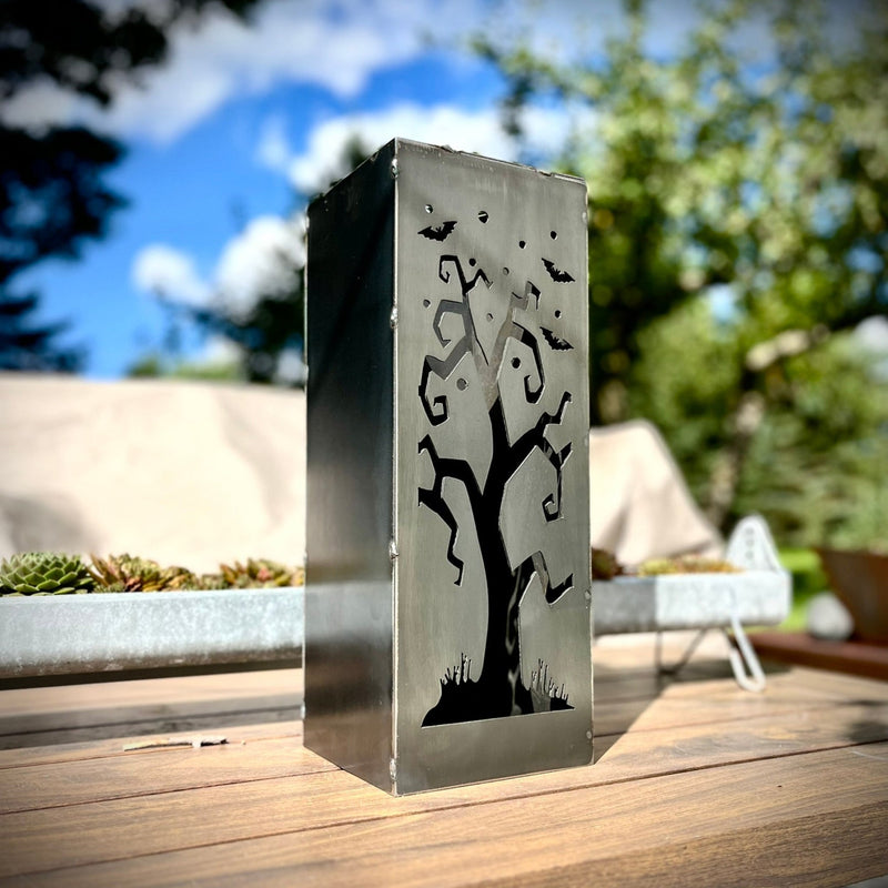 Spooky Tree Solar Light - The Bat Signal for Your Yard (But Spookier)