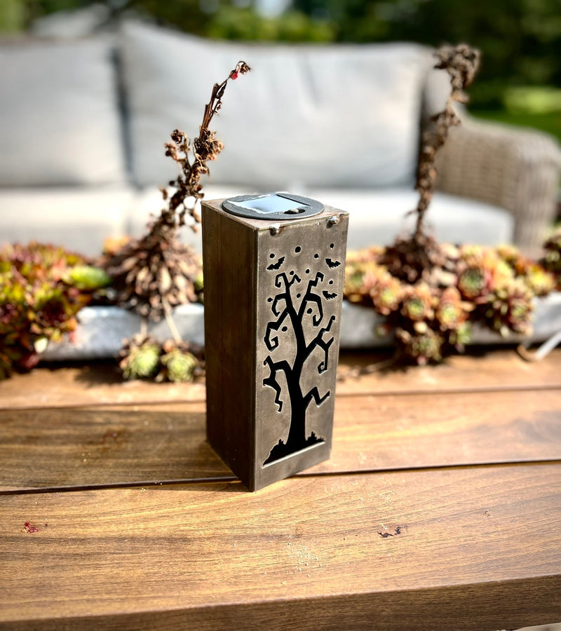 Spooky Tree Solar Light - The Bat Signal for Your Yard (But Spookier)