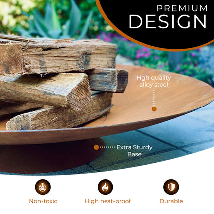 Corten Steel Fire Pit, Bowl, Water Bowl*, and Planter Bowl - FREE SHIPPING