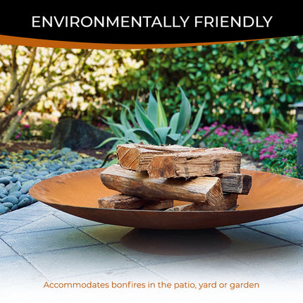 Corten Steel Fire Pit, Bowl, Water Bowl*, and Planter Bowl - FREE SHIPPING