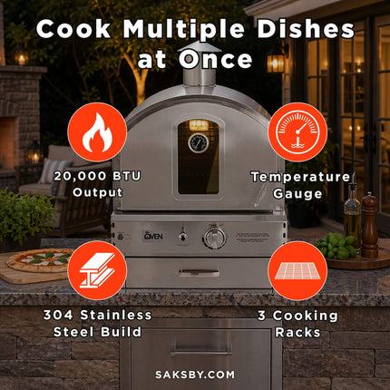 Summerset Outdoor Built-In / Countertop Gas Pizza Oven [SS-OVBI] (SAK73182) SAKSBY WHOLESALE