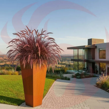 Corten Steel Tapered Planter - FREE SHIPPING! MK Design Elements