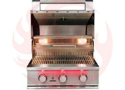 TrueFlame 25-Inch 3-Burner Built-In Gas Grill Designing Backyards