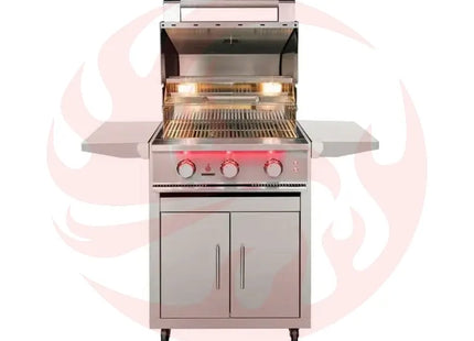 TrueFlame 25-Inch 3-Burner Freestanding Gas Grill with Grill Lights Designing Backyards