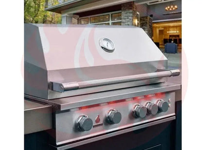 TrueFlame 32-Inch 4-Burner Built-In Grill with Rear Infrared Burner and Grill Lights - Phoenix Fire Art Store