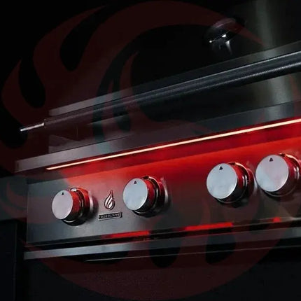 TrueFlame 32-Inch 4-Burner Built-In Grill with Rear Infrared Burner and Grill Lights - Phoenix Fire Art Store