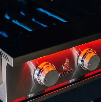 TrueFlame 40-Inch 5-Burner Freestanding Gas Grill with Rear Infrared Burner and Grill Lights
