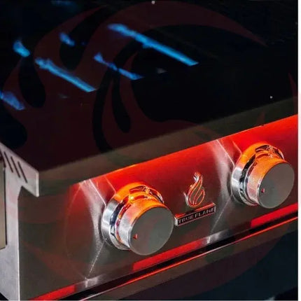 TrueFlame 40-Inch 5-Burner Built-In Grill with Rear Infrared Burner and Grill Lights Designing Backyards