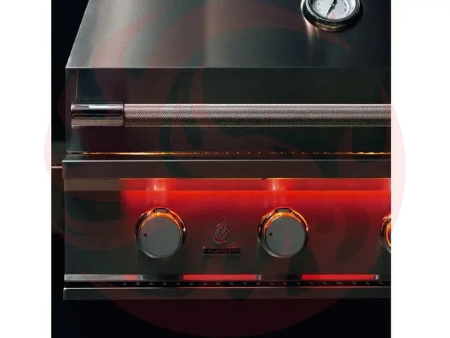 TrueFlame 25-Inch 3-Burner Freestanding Gas Grill with Grill Lights Designing Backyards