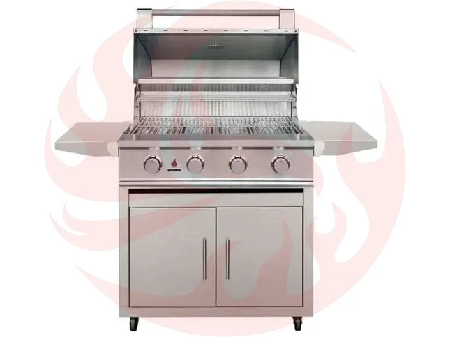 TrueFlame E-Series 32-Inch 4-Burner Freestanding Gas Grill Designing Backyards