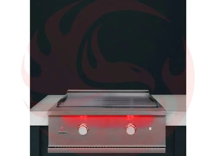 TrueFlame 30-Inch Built-In Gas Commercial Style Flat Top Griddle Designing Backyards