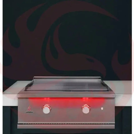TrueFlame 30-Inch Built-In Gas Commercial Style Flat Top Griddle Designing Backyards
