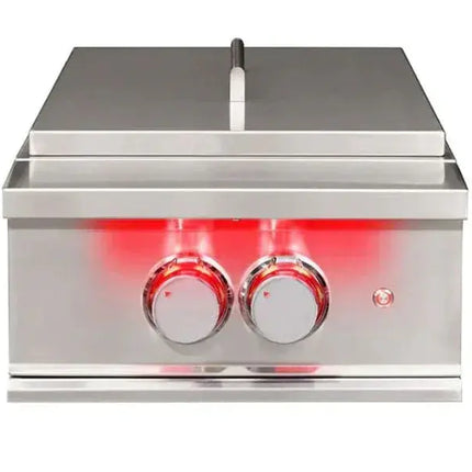 TrueFlame Built-In Gas Power Burner with Wok Grate & Removable Lid Designing Backyards