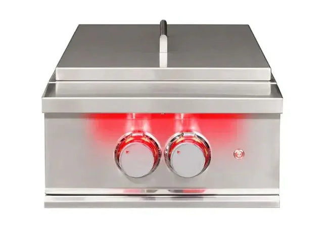 TrueFlame Built-In Gas Power Burner with Wok Grate & Removable Lid Designing Backyards