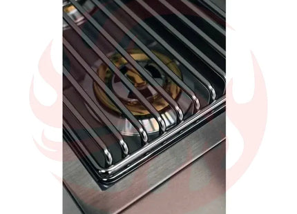 TrueFlame Built-In Double Side Burner with LED Lighting & Stainless Steel Lid Designing Backyards