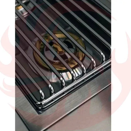 TrueFlame Built-In Double Side Burner with LED Lighting & Stainless Steel Lid Designing Backyards