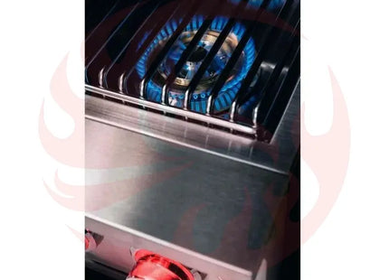 TrueFlame Built-In Double Side Burner with LED Lighting & Stainless Steel Lid Designing Backyards