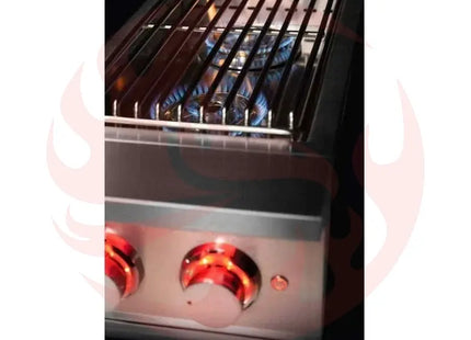 TrueFlame Built-In Double Side Burner with LED Lighting & Stainless Steel Lid Designing Backyards