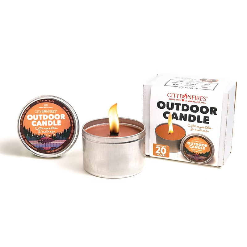 The Outdoor Citronella Candle - S'mores Scent - Phoenix Fire Art Store
