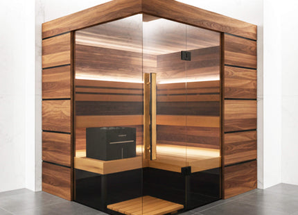 ThermaSol Astra 4-Person Indoor Semi Panoramic Glass Sauna Cabin [Made-To-Order] [14-ASTRADL\R] (SAK90471) SAKSBY WHOLESALE