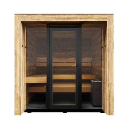 ThermaSol Fortis Fully-Assembled 4-Person Outdoor Sauna Cabin [Made-To-Order] [14-FORTIS] (SAK35896) SAKSBY WHOLESALE