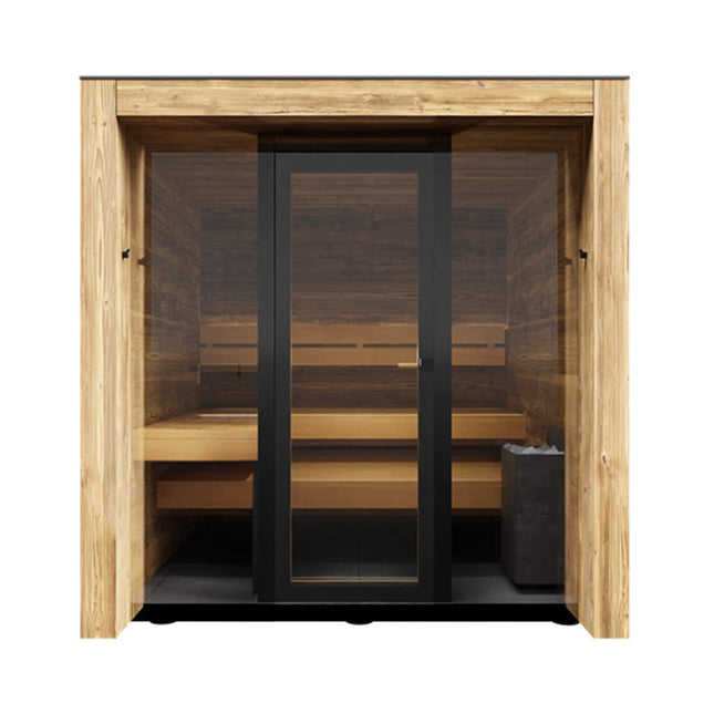 ThermaSol Fortis Fully-Assembled 4-Person Outdoor Sauna Cabin [Made-To-Order] [14-FORTIS] (SAK35896) SAKSBY WHOLESALE