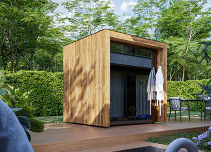 ThermaSol Fortis Fully-Assembled 4-Person Outdoor Sauna Cabin [Made-To-Order] [14-FORTIS] (SAK35896) SAKSBY WHOLESALE