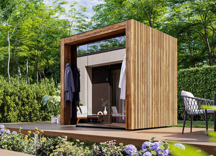 ThermaSol Fortis Fully-Assembled 4-Person Outdoor Sauna Cabin [Made-To-Order] [14-FORTIS] (SAK35896) SAKSBY WHOLESALE