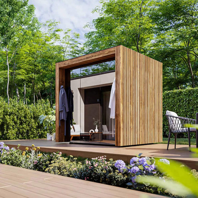 ThermaSol Fortis Fully-Assembled 4-Person Outdoor Sauna Cabin [Made-To-Order] [14-FORTIS] (SAK35896) SAKSBY WHOLESALE