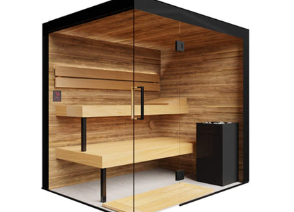 ThermaSol Lumaria 2-5 Person Indoor Glass Sauna Cabin [14-LUMARIA] (SAK84962) SAKSBY WHOLESALE