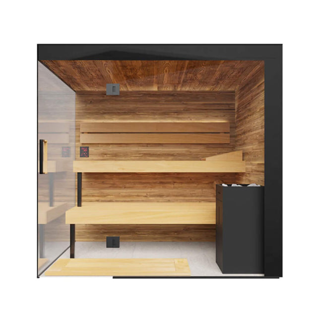 ThermaSol Lumaria 2-5 Person Indoor Glass Sauna Cabin [14-LUMARIA] (SAK84962) SAKSBY WHOLESALE
