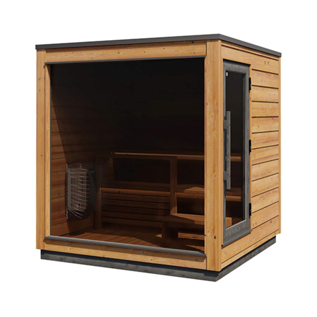 ThermaSol Nordic Dawn 4-Person Fully-Assembled Outdoor Sauna Cabin [Made-To-Order] [14-KIR-4555] (SAK82057) SAKSBY WHOLESALE
