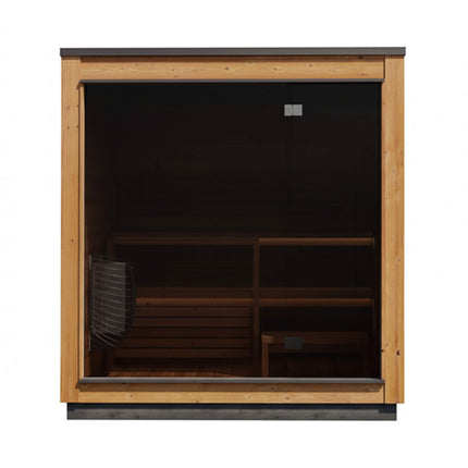 ThermaSol Nordic Dawn 4-Person Fully-Assembled Outdoor Sauna Cabin [Made-To-Order] [14-KIR-4555] (SAK82057) SAKSBY WHOLESALE