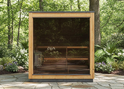 ThermaSol Nordic Dawn 4-Person Fully-Assembled Outdoor Sauna Cabin [Made-To-Order] [14-KIR-4555] (SAK82057) SAKSBY WHOLESALE