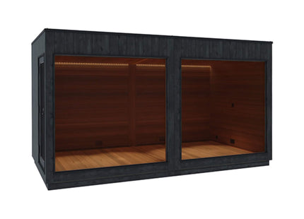 ThermaSol Nordic Misty XL 1-Entrance Outdoor Sauna Lounge [Made-To-Order] [14-KIR-3879/80] (SAK19046) SAKSBY WHOLESALE
