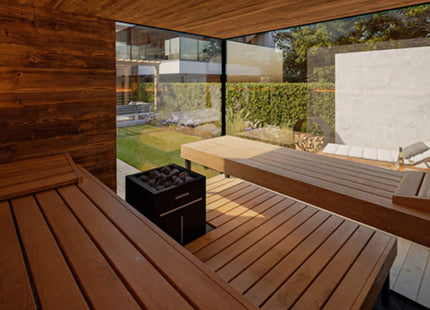 ThermaSol Ombra Fully-Assembled 5-Person Outdoor Sauna Cabin [Made-To-Order] [14-OMBRA] (SAK63017) SAKSBY WHOLESALE