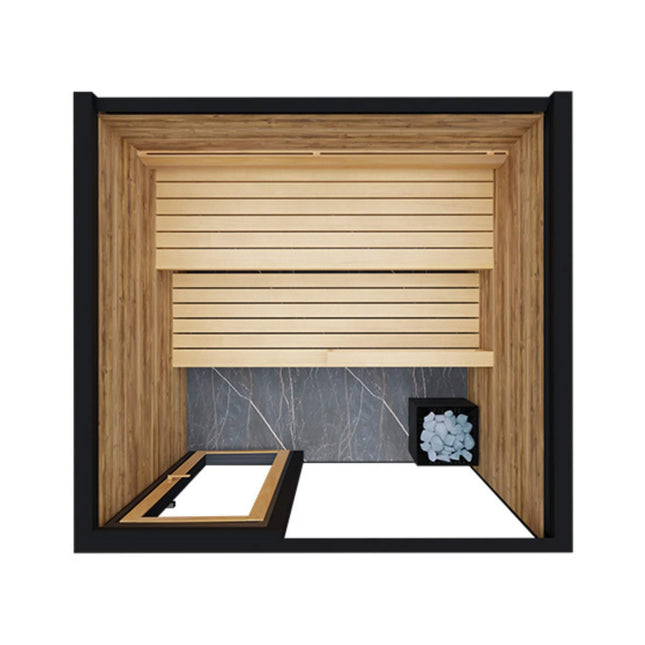ThermaSol Spectra 4-Person Fully-Assembled Outdoor Sauna Cabin [Made-To-Order] [14-SPECTRA] (SAK46921) SAKSBY WHOLESALE