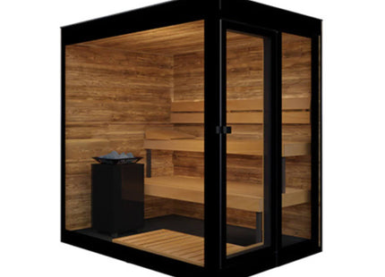 ThermaSol Vera 3-Person Fully-Assembled Outdoor Sauna Cabin [Made-To-Order] [14-VERADL/R] (SAK30752) SAKSBY WHOLESALE