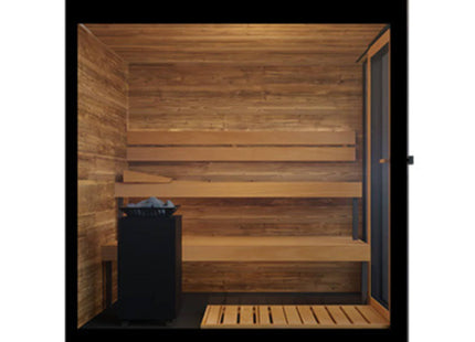 ThermaSol Vera 3-Person Fully-Assembled Outdoor Sauna Cabin [Made-To-Order] [14-VERADL/R] (SAK30752) SAKSBY WHOLESALE