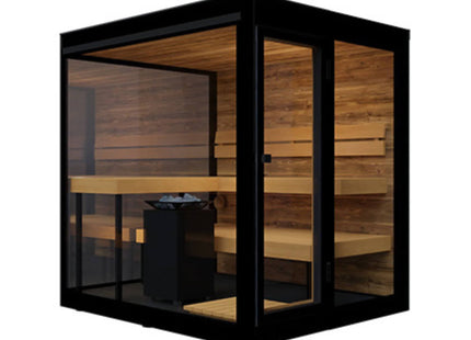 ThermaSol Vue 4-Person Outdoor Mirrored Glass Sauna [Made-To-Order] [14-VUEDL/R] (SAK84963) SAKSBY WHOLESALE