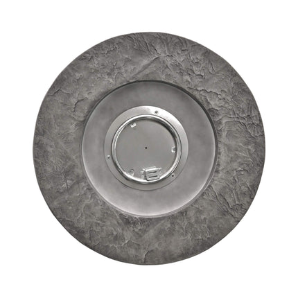 Alora 32" Transitional Outdoor Concrete Round Propane Fire Pit Table, Gray (SAK48268)