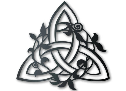 Metal Triquetra Wall Art - Metal Celtic Sign - 14 Color Options - Phoenix Fire Art Store