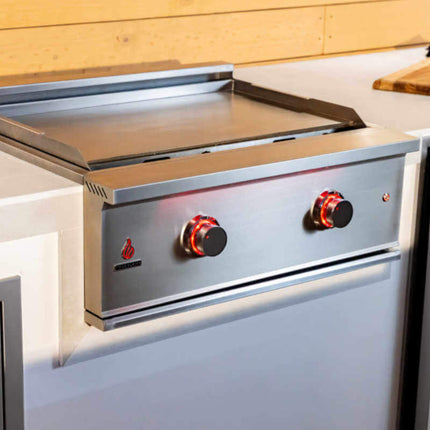 TrueFlame 30" Premium Built-In Stainless Gas Griddle Grill [TFG30] (SAK85362) SAKSBY WHOLESALE
