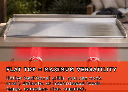 TrueFlame 30" Premium Built-In Stainless Gas Griddle Grill [TFG30] (SAK85362) SAKSBY WHOLESALE